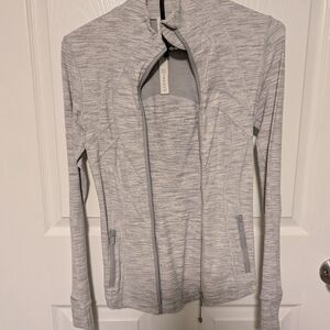 Lululemon Athletica Light Gray Zip-Up Jacket